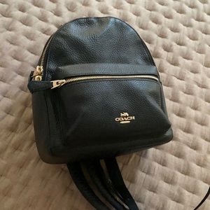 Coach black backpack